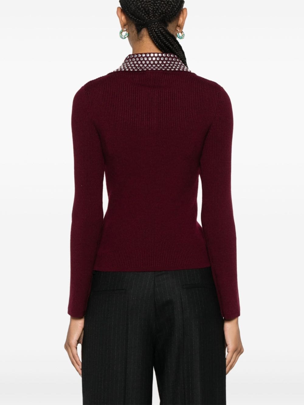 studded knitted top - 4
