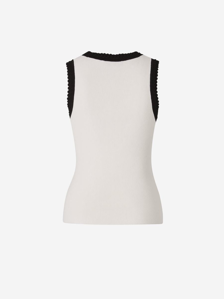 Veronica Beard Two-Tone Knit Top - 2