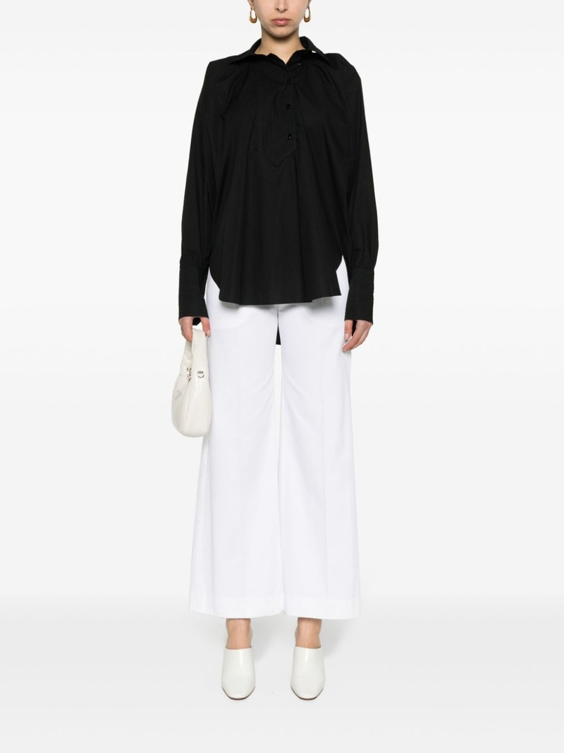 PATOU batwing-sleeve poplin shirt outlook