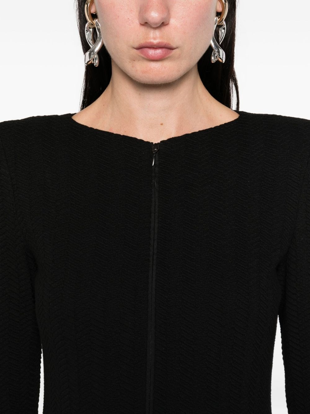 Cotton blend blazer jacket - 4