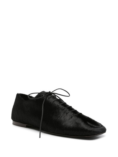 Lemaire square-toe pony-hair loafers outlook