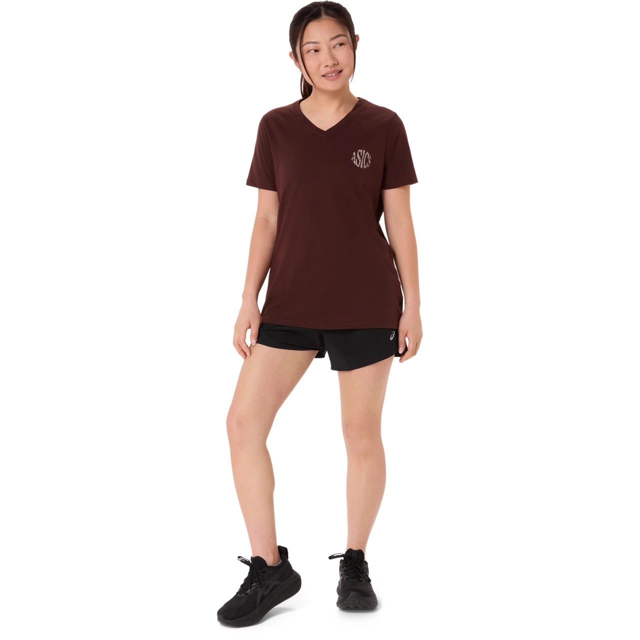 WOMEN'S ASICS NATURE V-NECK SHORT SLEEVE TEE - 6