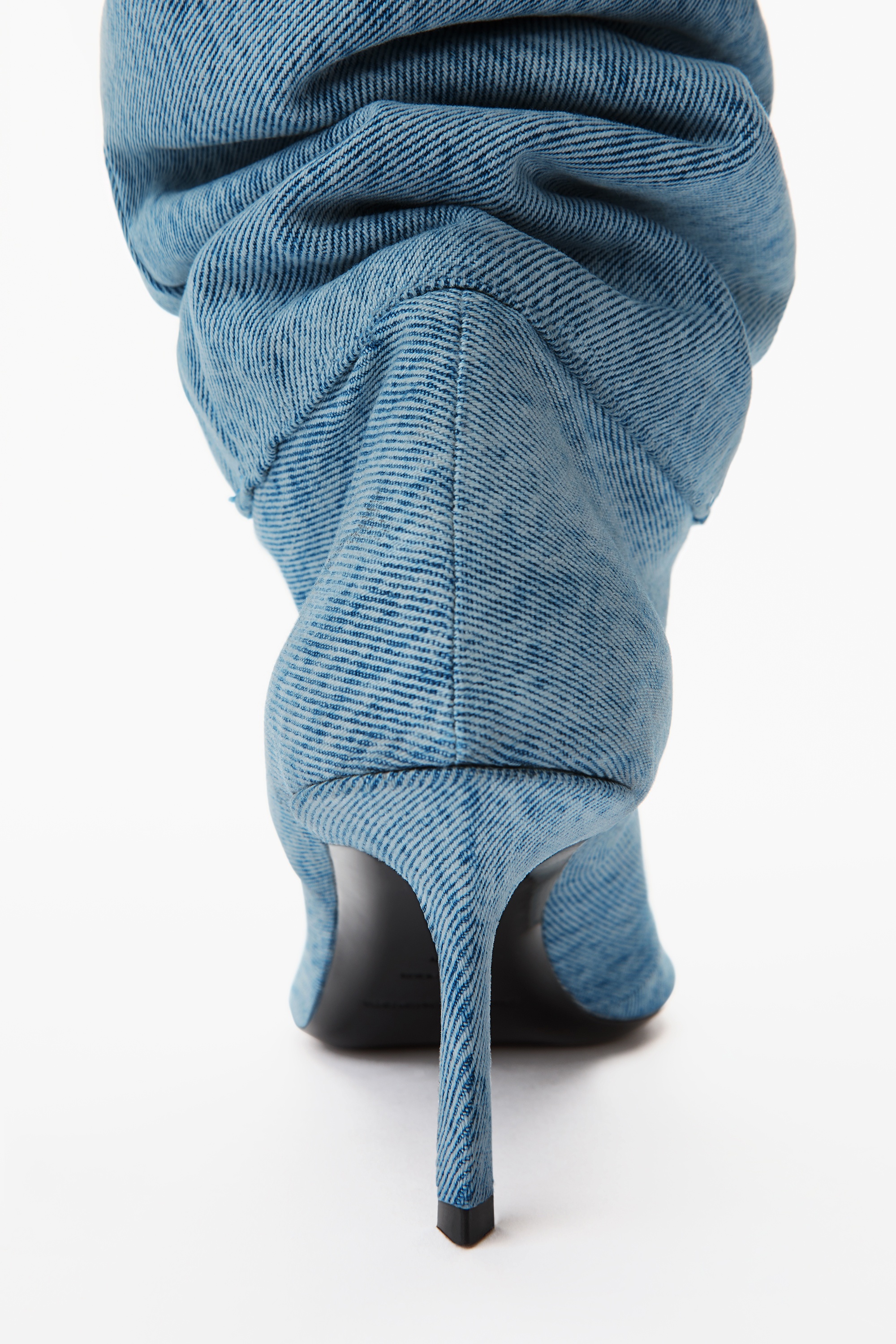 VIOLA 65 SLOUCH BOOT IN WASHED DENIM - 5