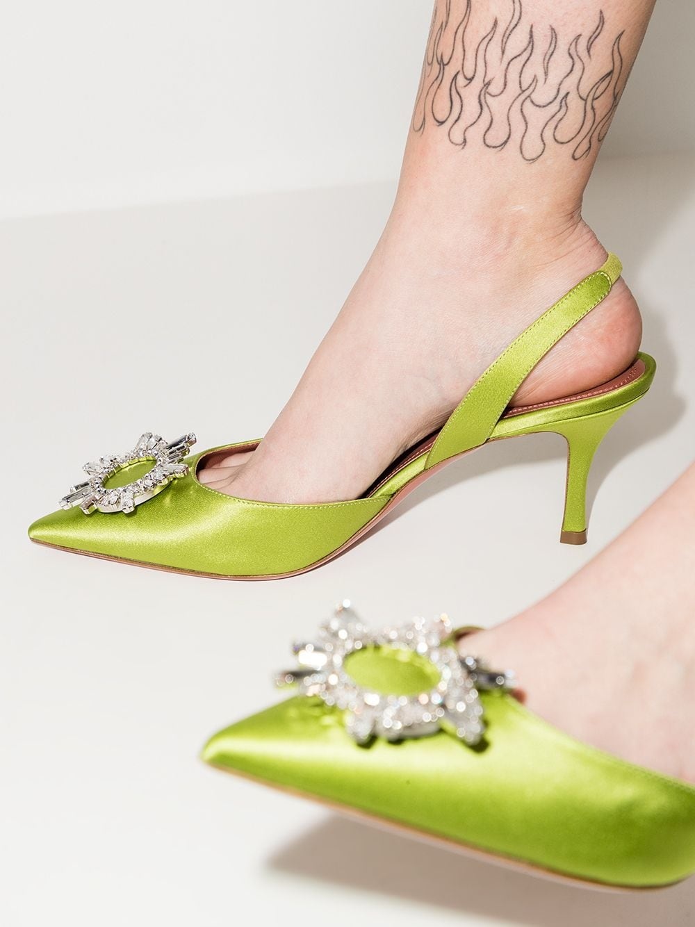 Begum  70mm slingback pumps - 3