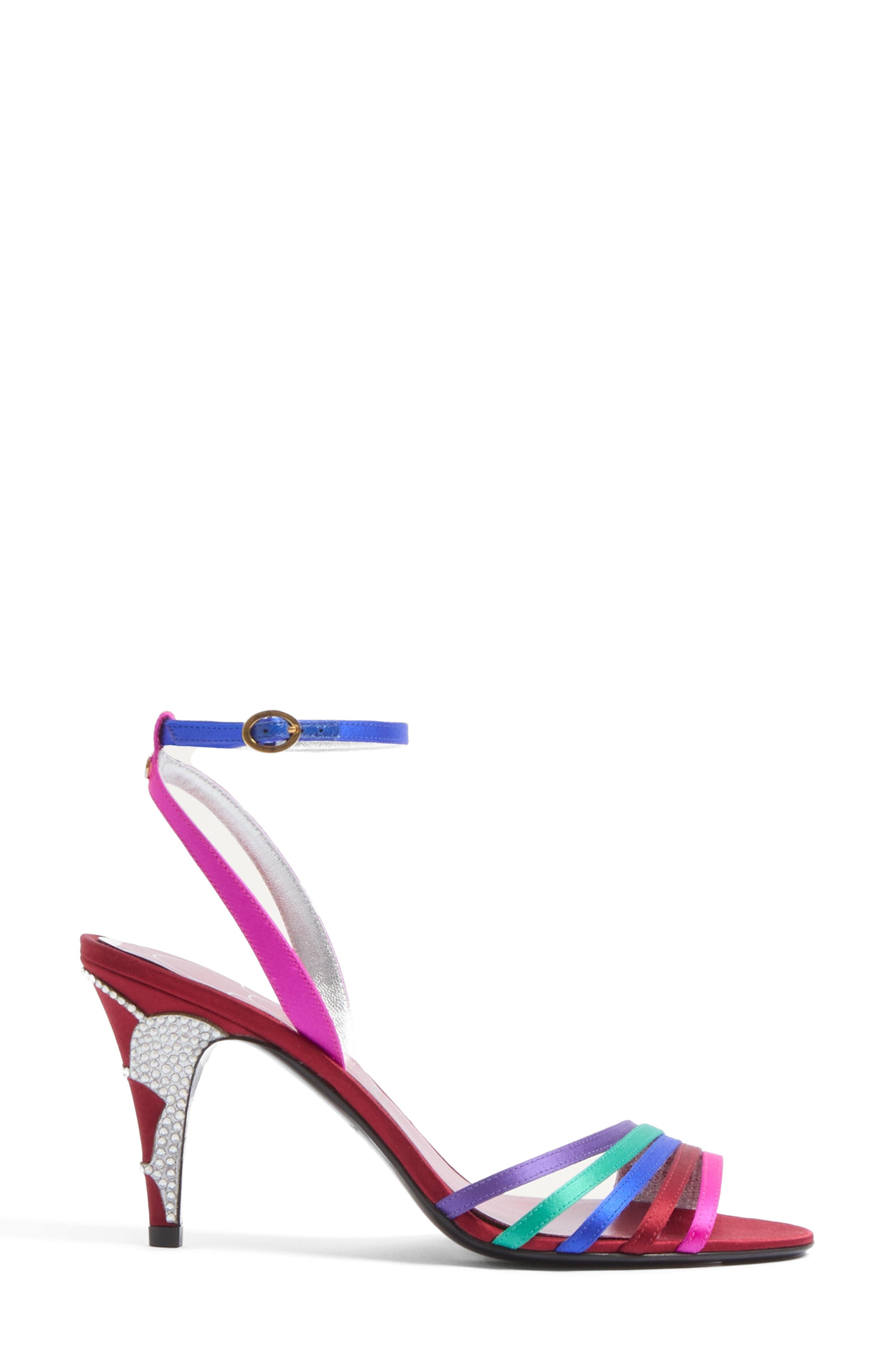 Valentino Garavani Ladycrush Ankle Strap Sandal in Multicolor/silver Shade at Nordstrom - 4