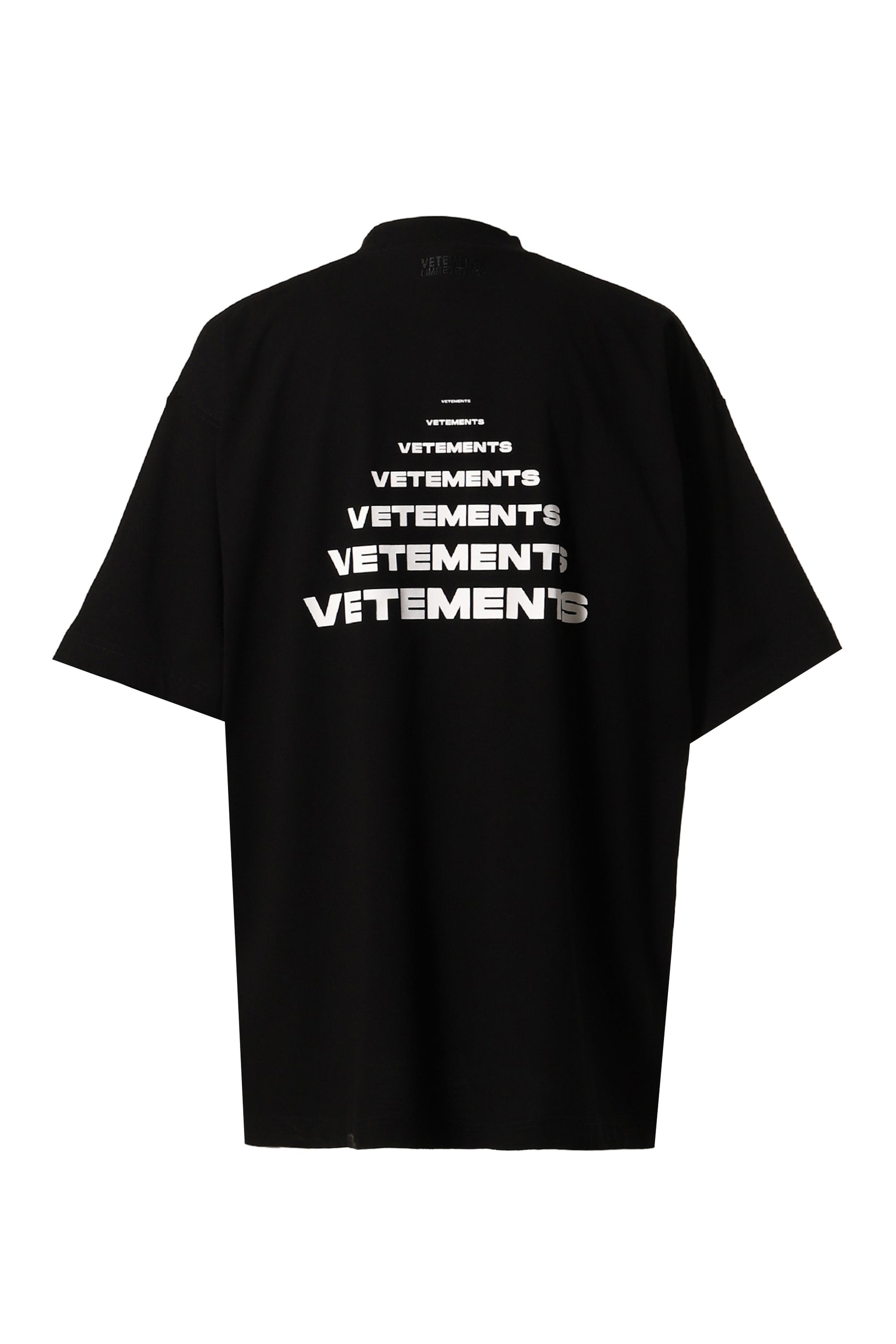Tシャツ・カットソー Vetements UE64TR140B PYRAMID LOGO T-shirt Buy Vetements Pyramid Logo T-Shirt 'Black' - UE64TR140B BLAC