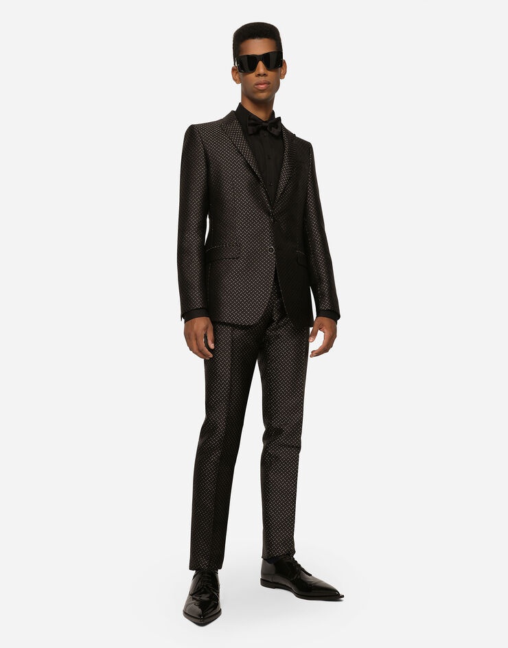 Lurex jacquard Martini-fit suit - 8