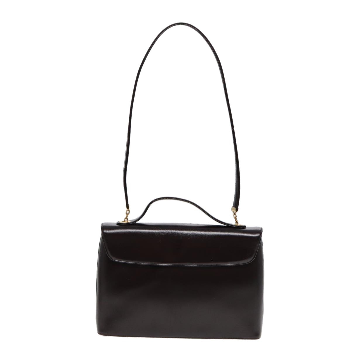 DIOR Hand Bag Leather Brown Gold - 2