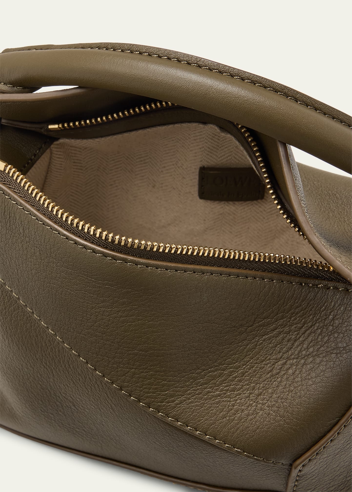 x Paula’s Ibiza Puzzle Edge Mini Top-Handle Bag in Leather - 4