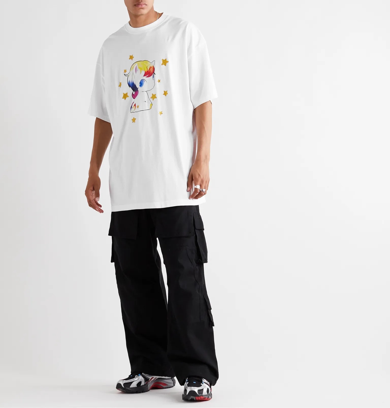 Oversized Printed Cotton-Jersey T-Shirt - 2