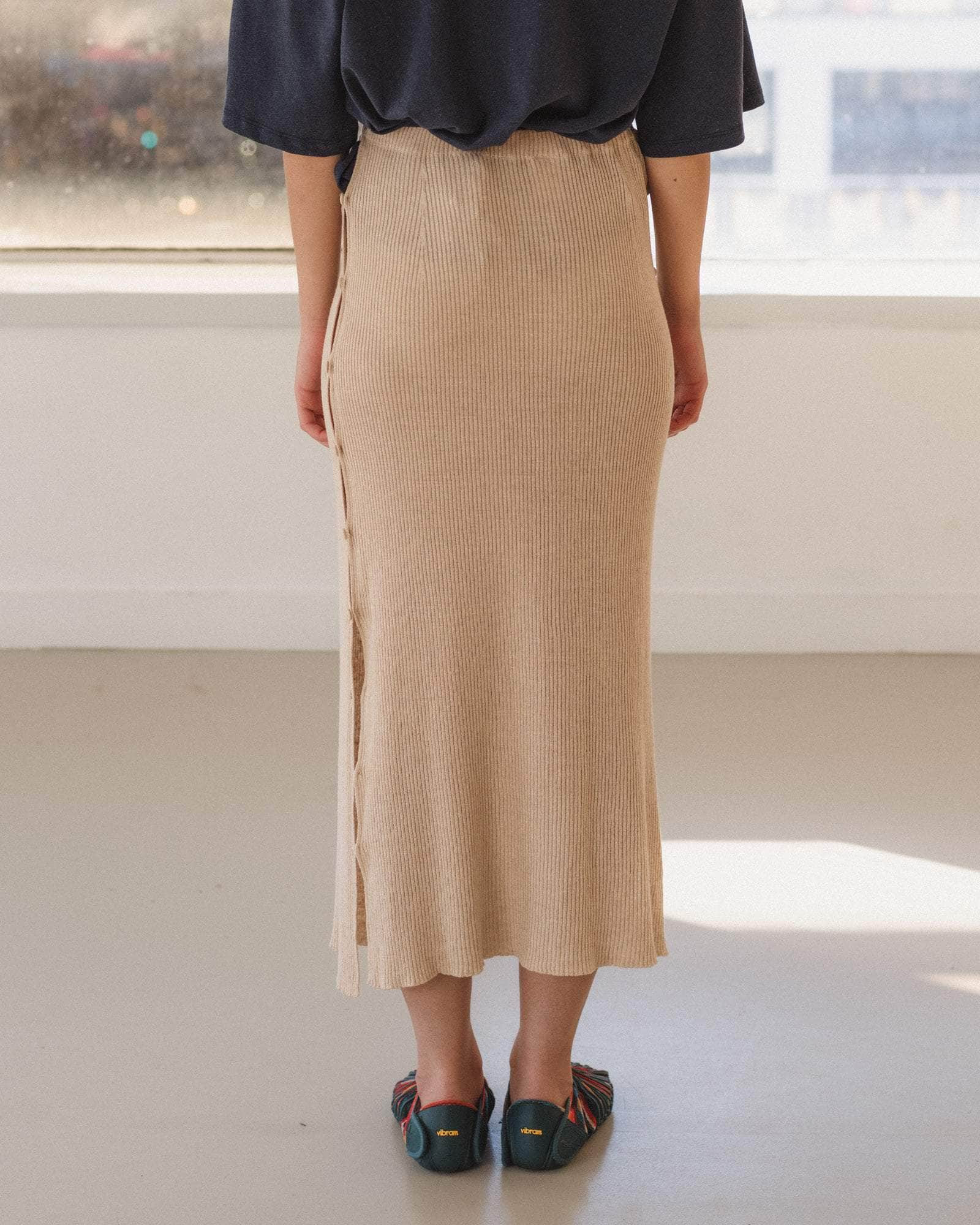 Franca Skirt - Linen Cotton Rib - 2