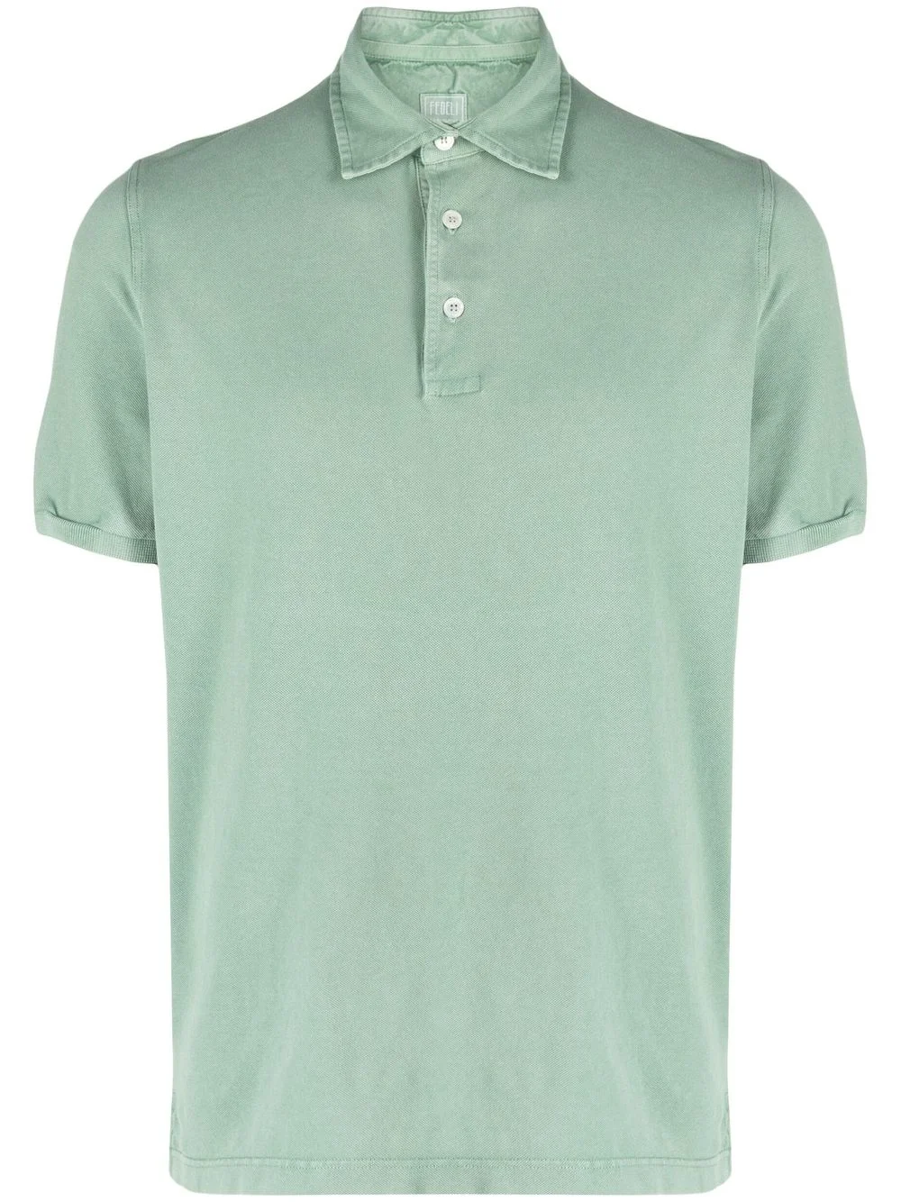 jersey short-sleeved polo top - 1