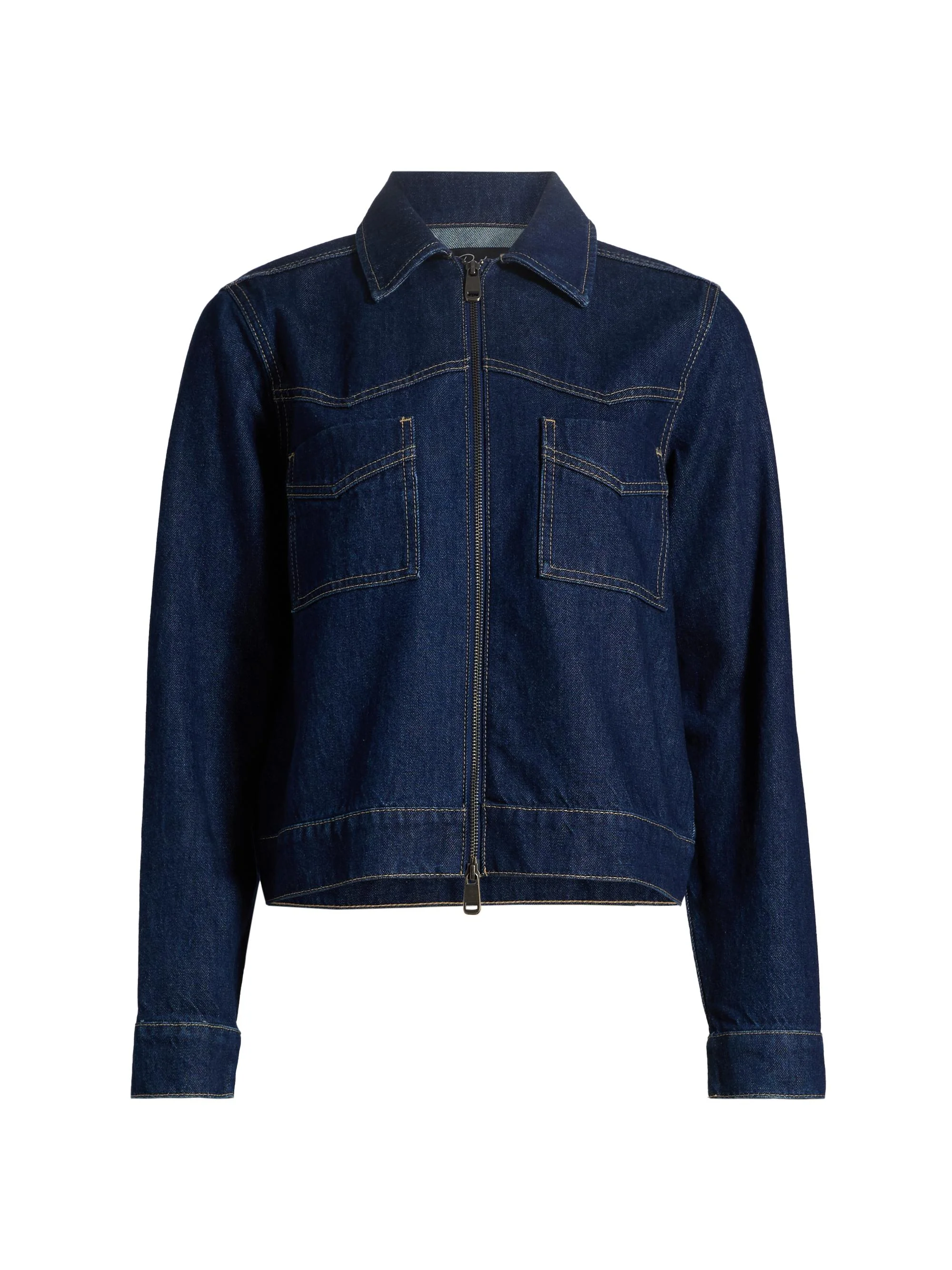 Women's Trabuco Denim Zip-Front Jacket - Deep Indigo - 1