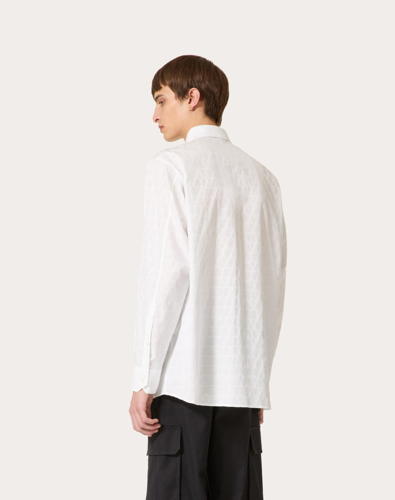 COTTON POPLIN SHIRT WITH TOILE ICONOGRAPHE PATTERN 4