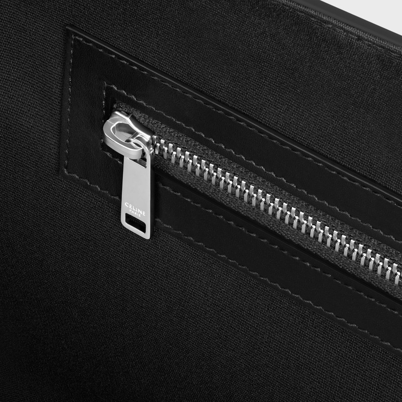 Large cabas in Triomphe canvas and calfskin 4