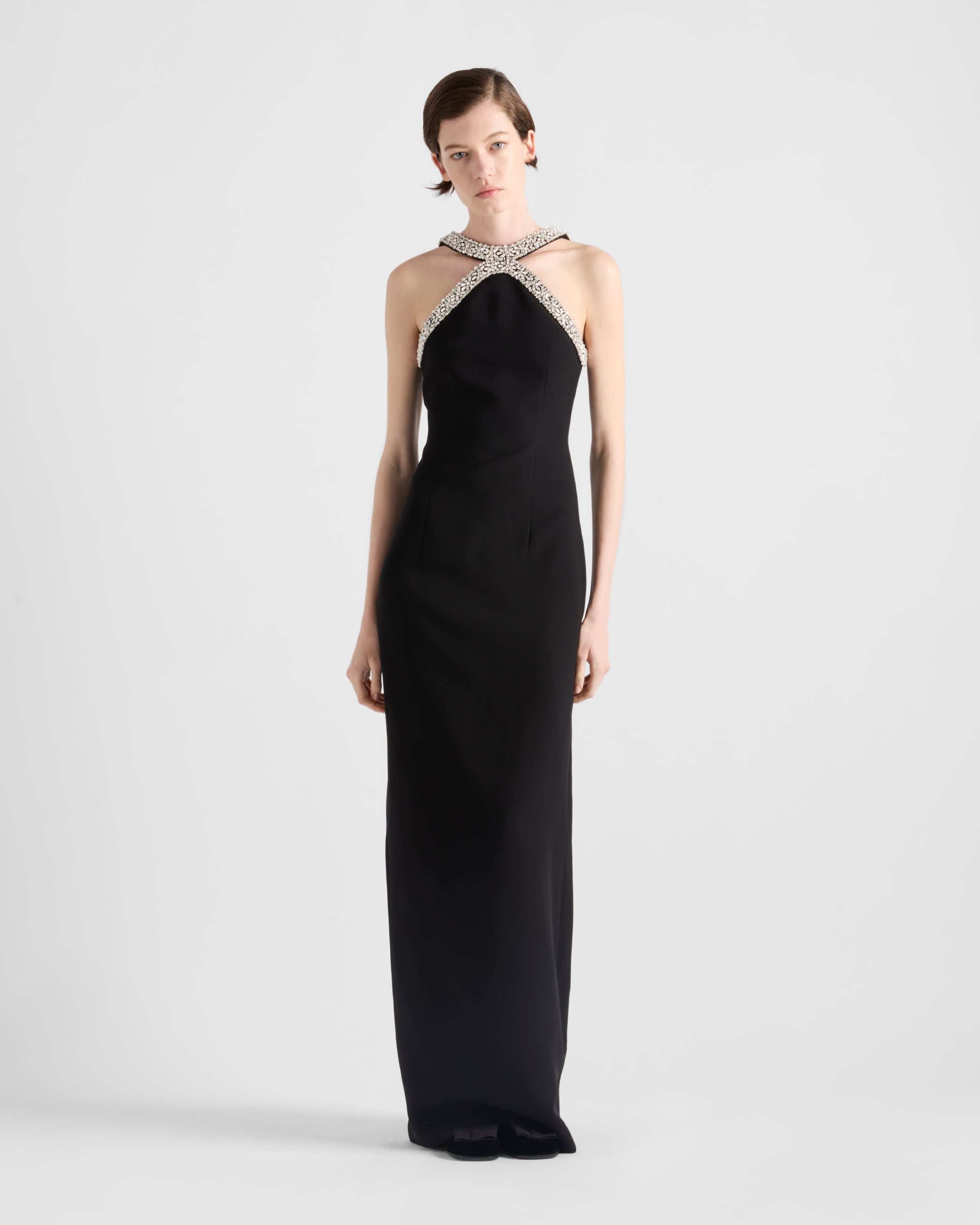 Embroidered cady long dress - 2