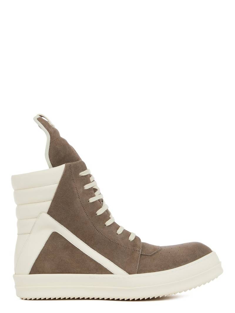 Rick Owens Suede Geobasket Sneakers - 1