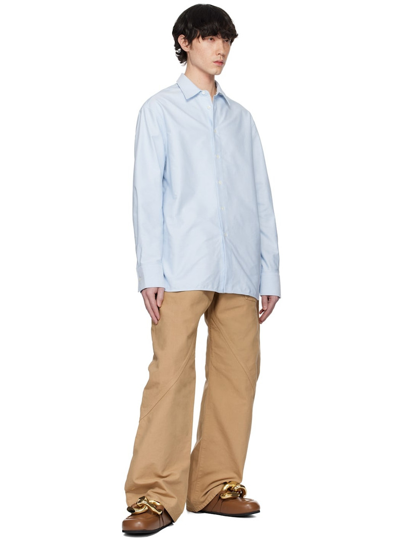 JW Anderson Blue Classic Fit Oxford Shirt outlook