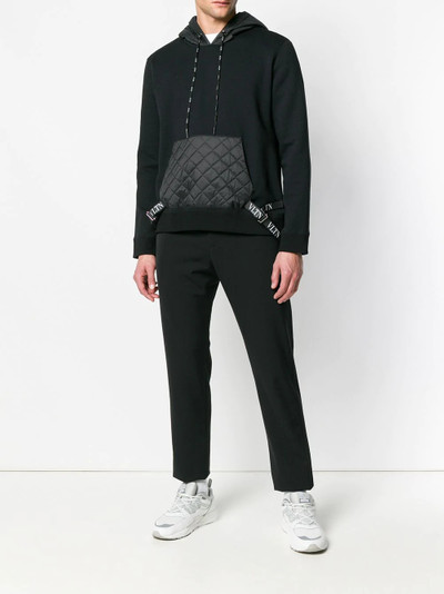 Valentino quilted pocket hoodie outlook