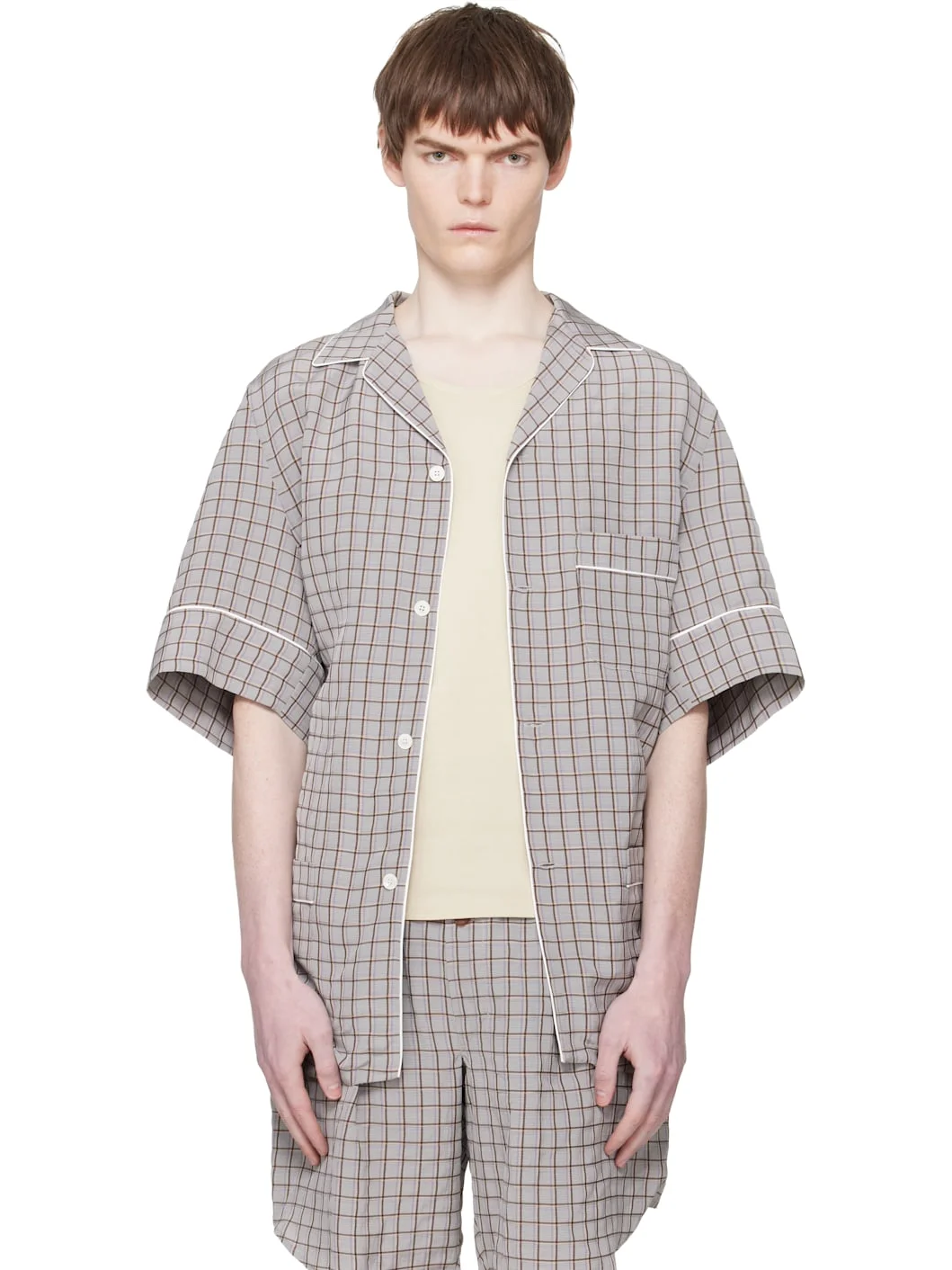 Gray & Brown SS Shirt - 1