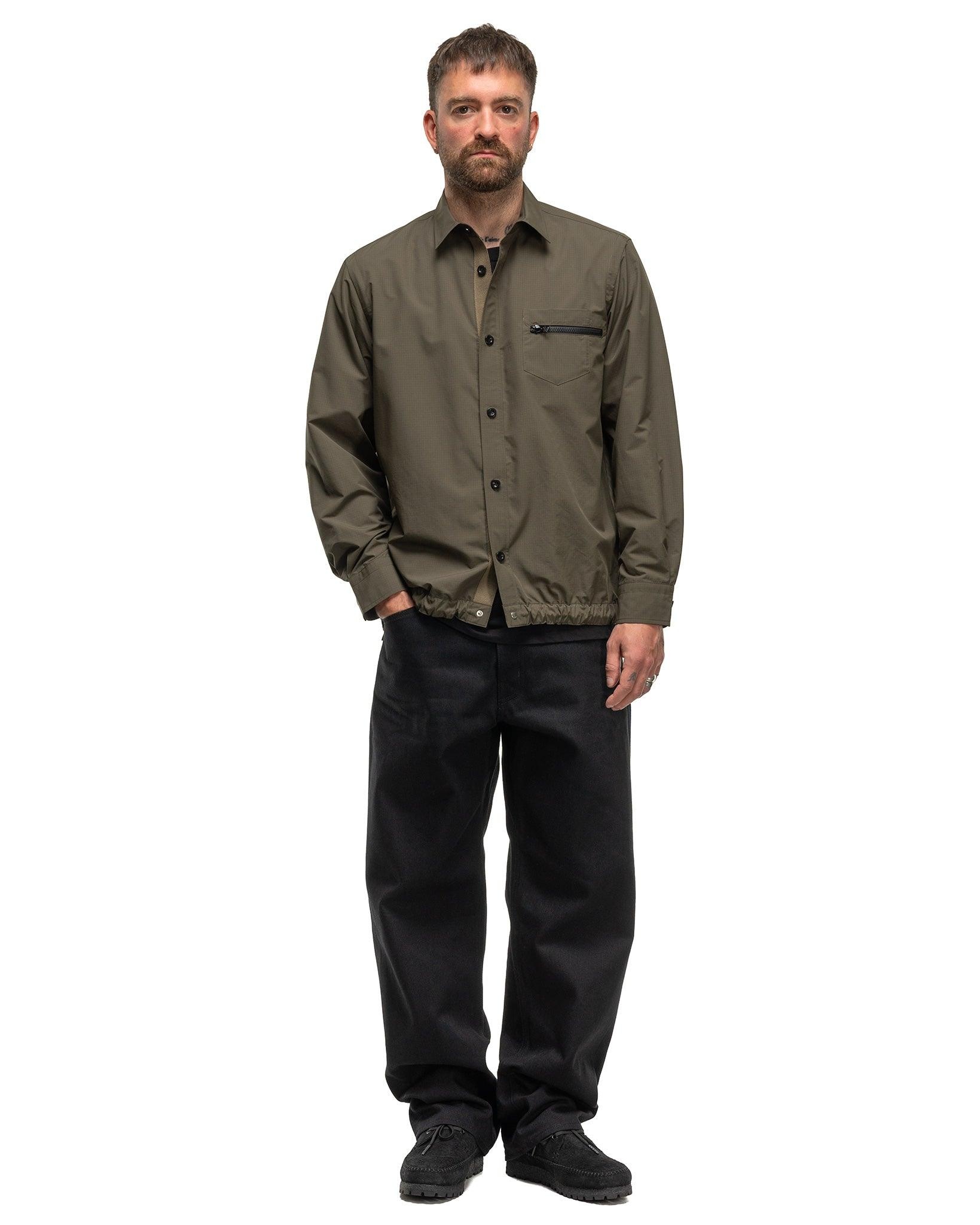 sacai Rip Stop Shirt Khaki | REVERSIBLE