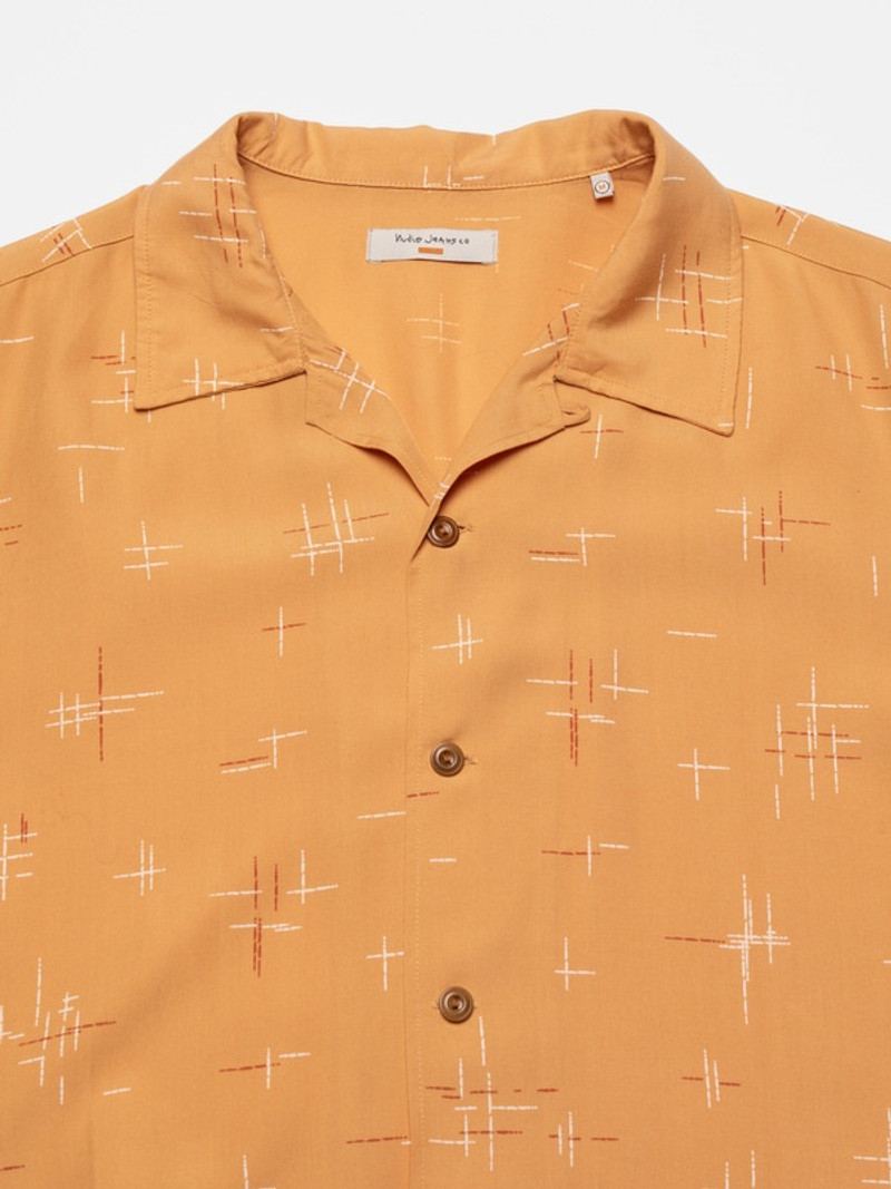 Arvid 50s Hawaii Shirt Ochre 4
