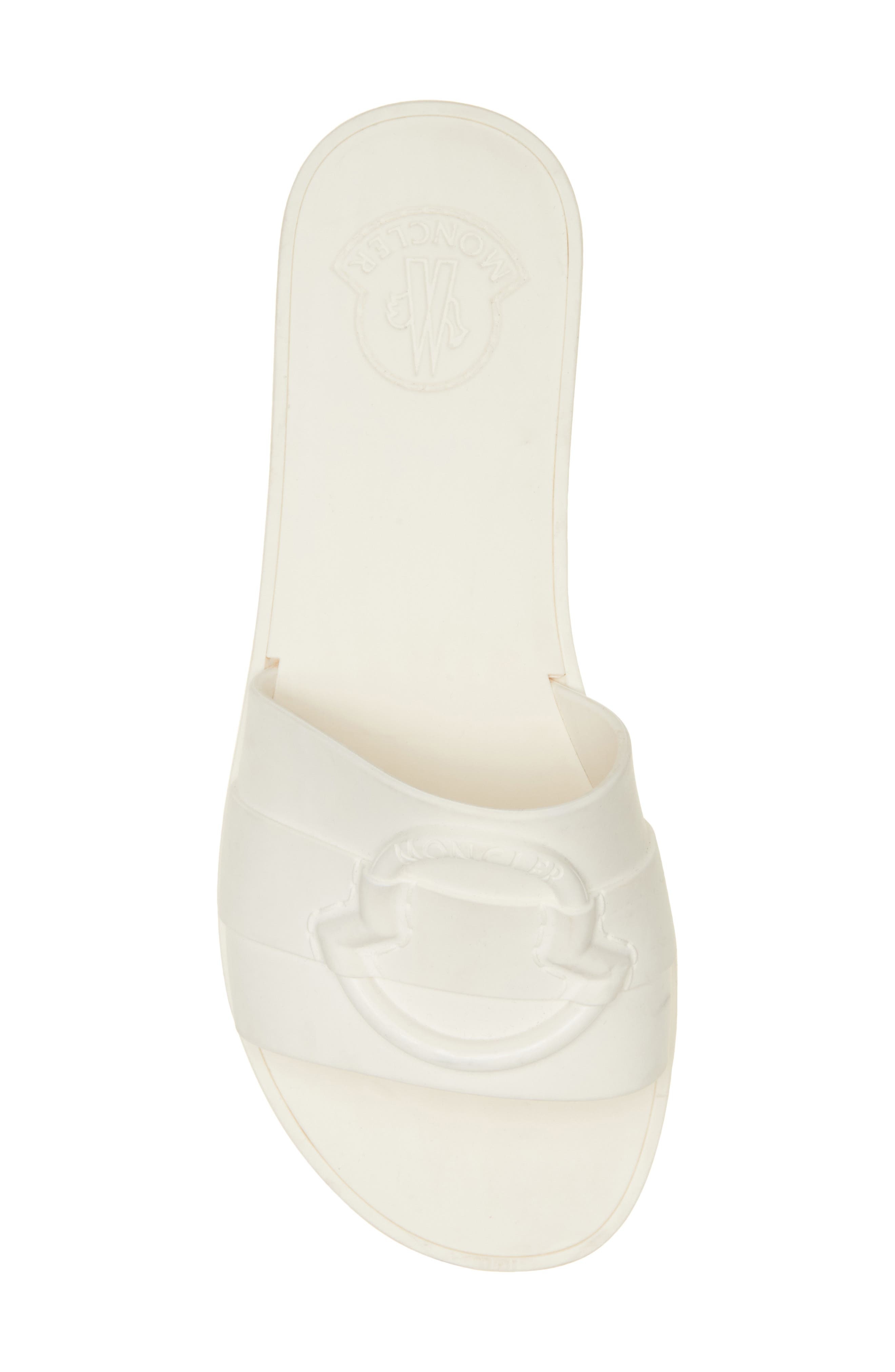 Moncler Mon Slide Sandal in Gardenia at Nordstrom - 5