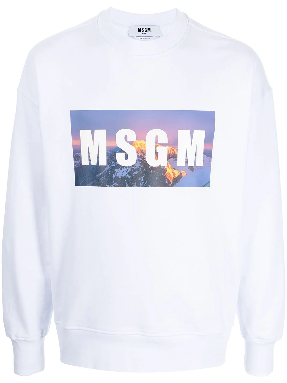 logo print sweatshirt - 1