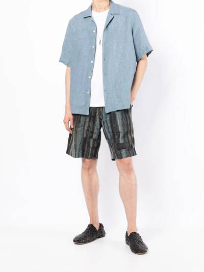 Paul Smith short-sleeve linen shirt outlook