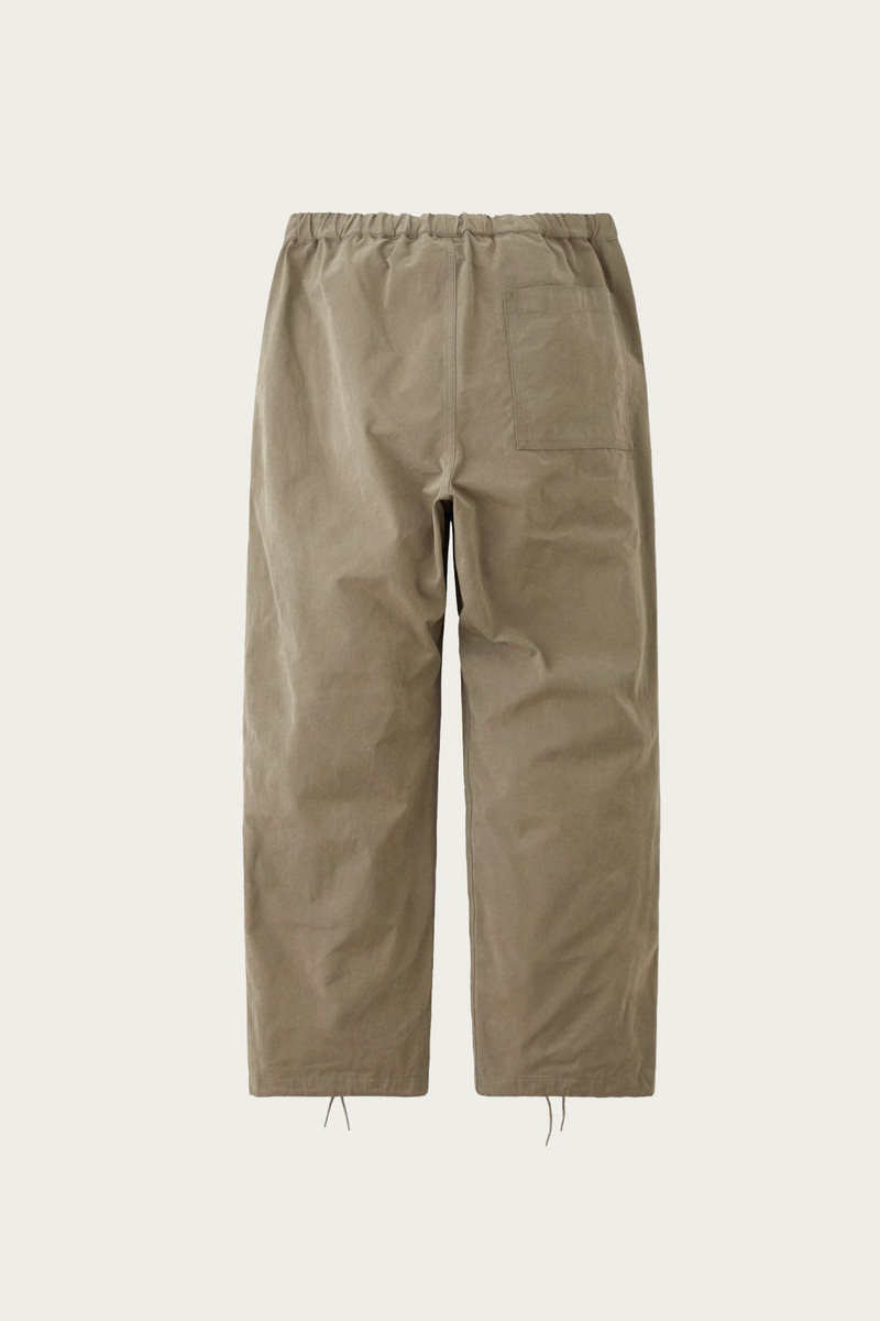 PHIGVEL MAKERS Co. Waxed Cloth String Trousers - Taupe Beige outlook