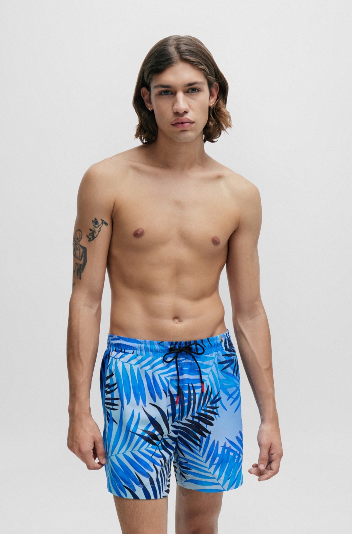 FULLY LINED SWIM SHORTS WITH SEASONAL PRINT - 2