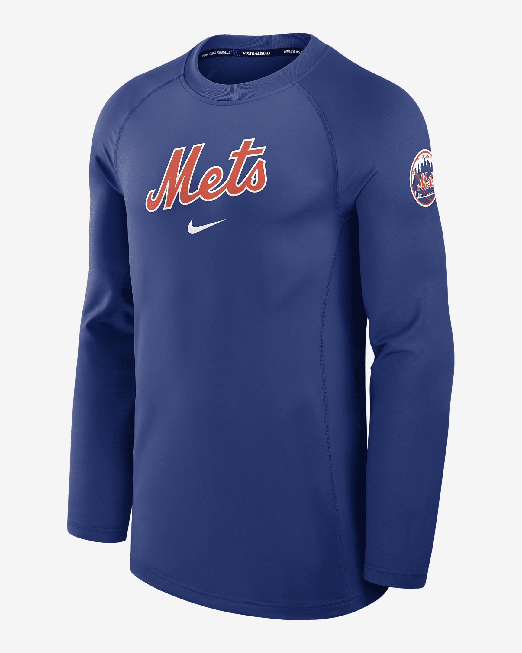 New York Mets Authentic Collection Game Time Nike Men's Dri-FIT MLB Long-Sleeve T-Shirt - 1