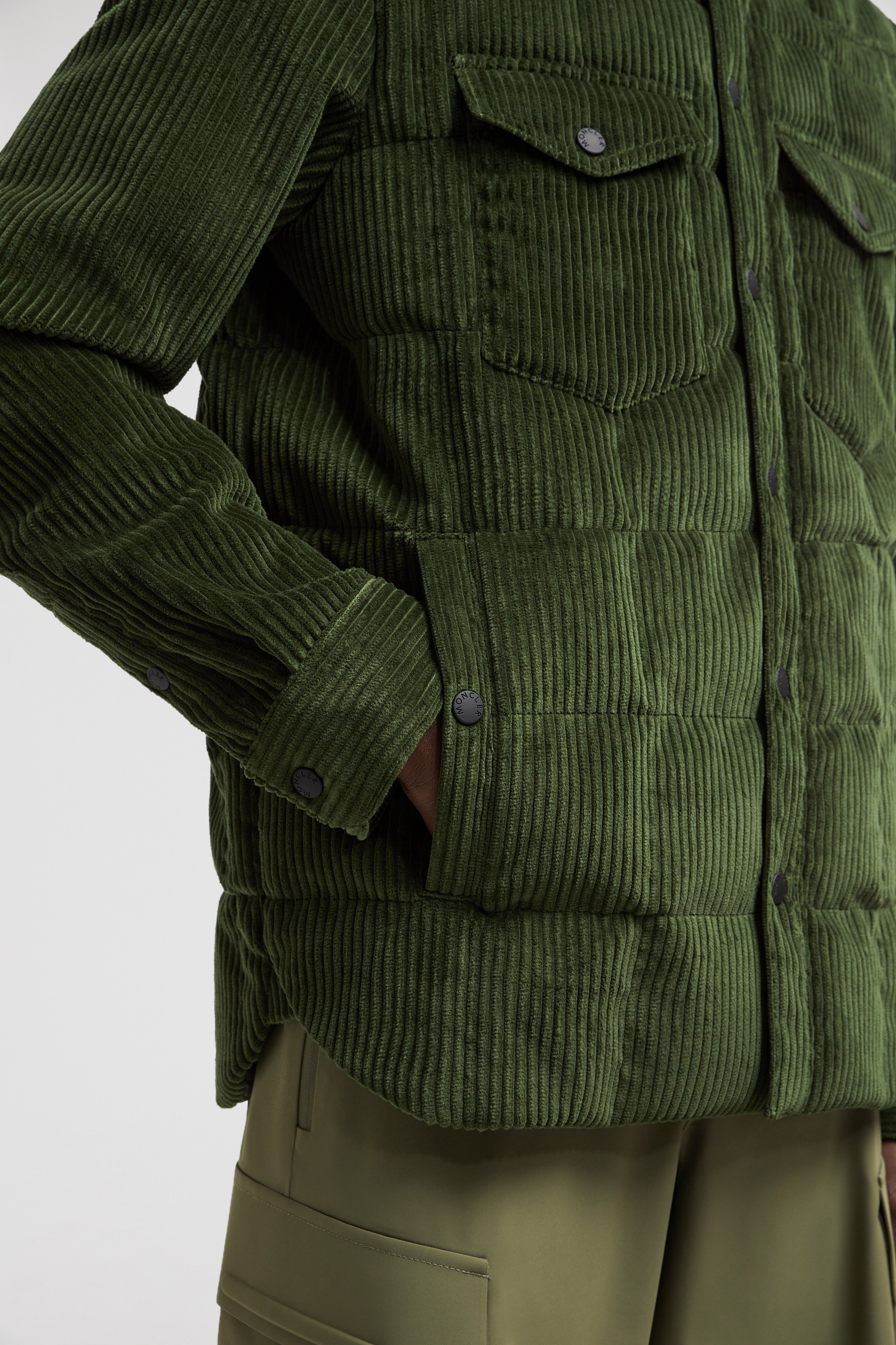 Gelt Corduroy Down Shirt Jacket - 8