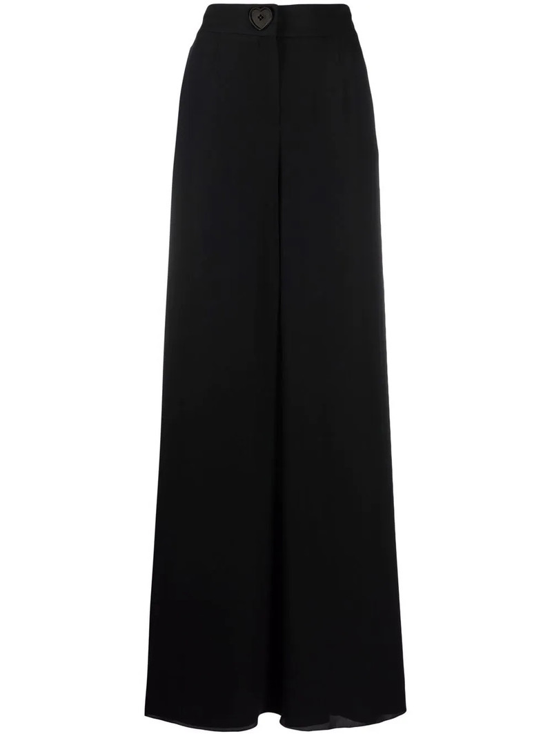 high-waisted flared trousers 1