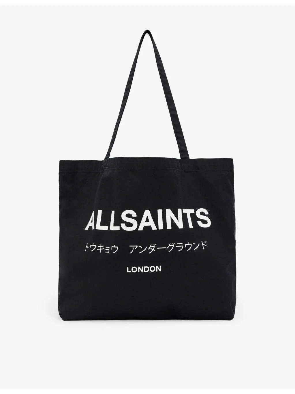 Underground logo-print cotton tote bag - 1