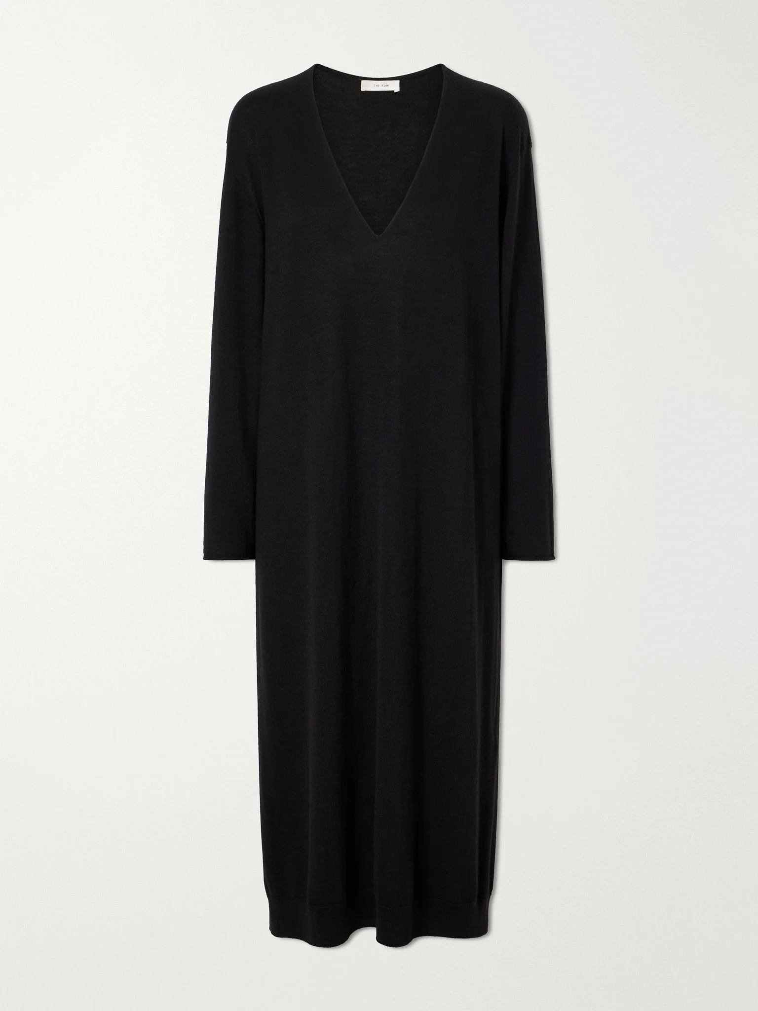 Paju cashmere midi dress Black - 1