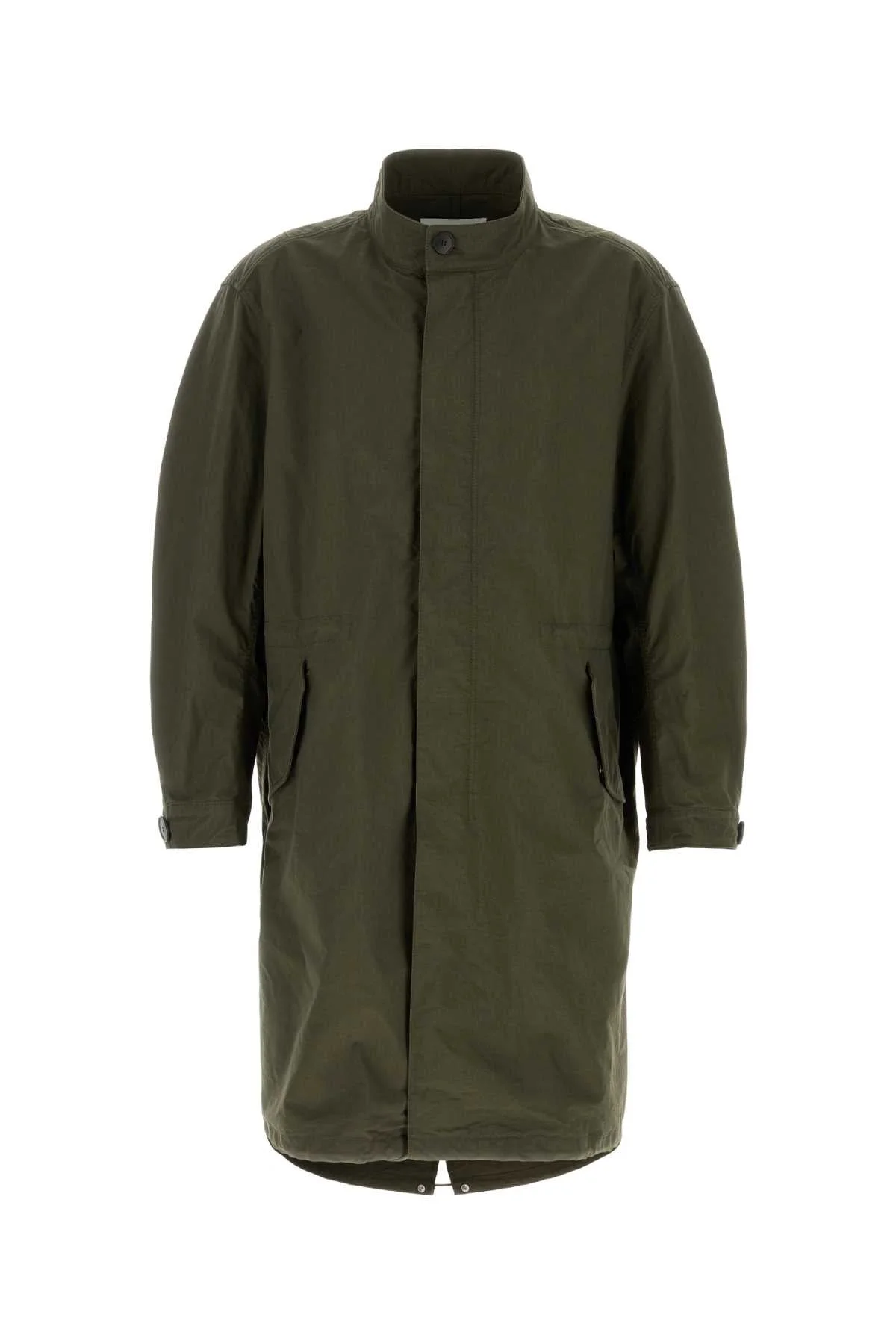 Givenchy Men Olive Green Cotton Blend Parka - 1