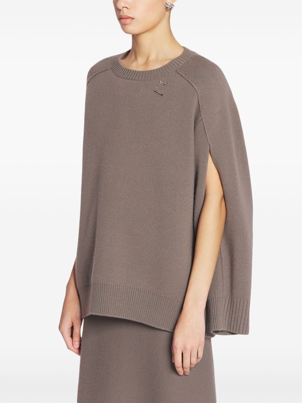 wool-cashmere oversize jumper - 4
