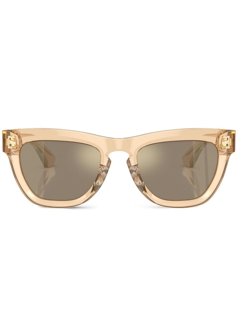 logo-engraved square-frame sunglasses 1