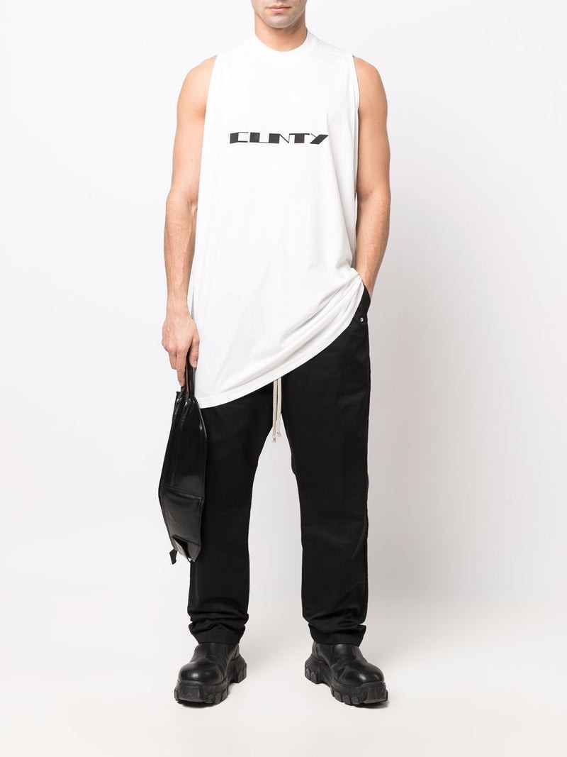 Rick Owens DRKSHDW RICK OWENS DRKSHDW Drop Crotch Drawstring Pants Black outlook