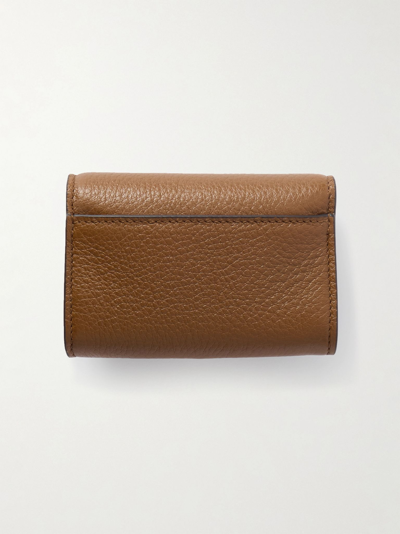 Softbit textured-leather cardholder Brown - 3