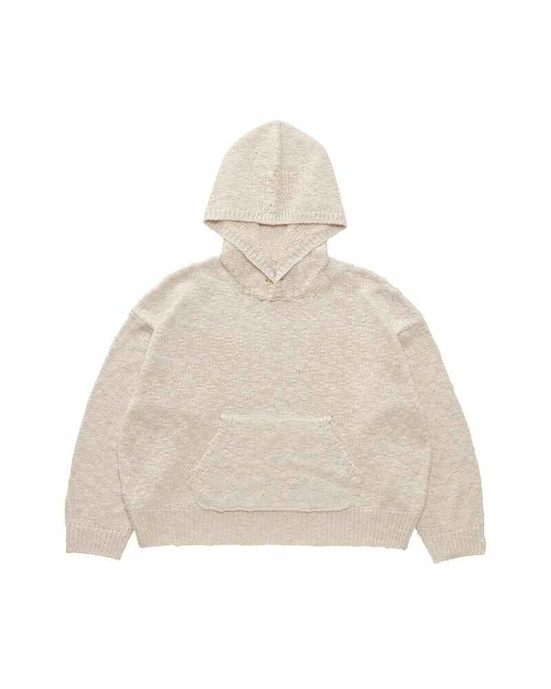 AMPLUS HOODIE KNIT W (SI/L) IVORY - 1