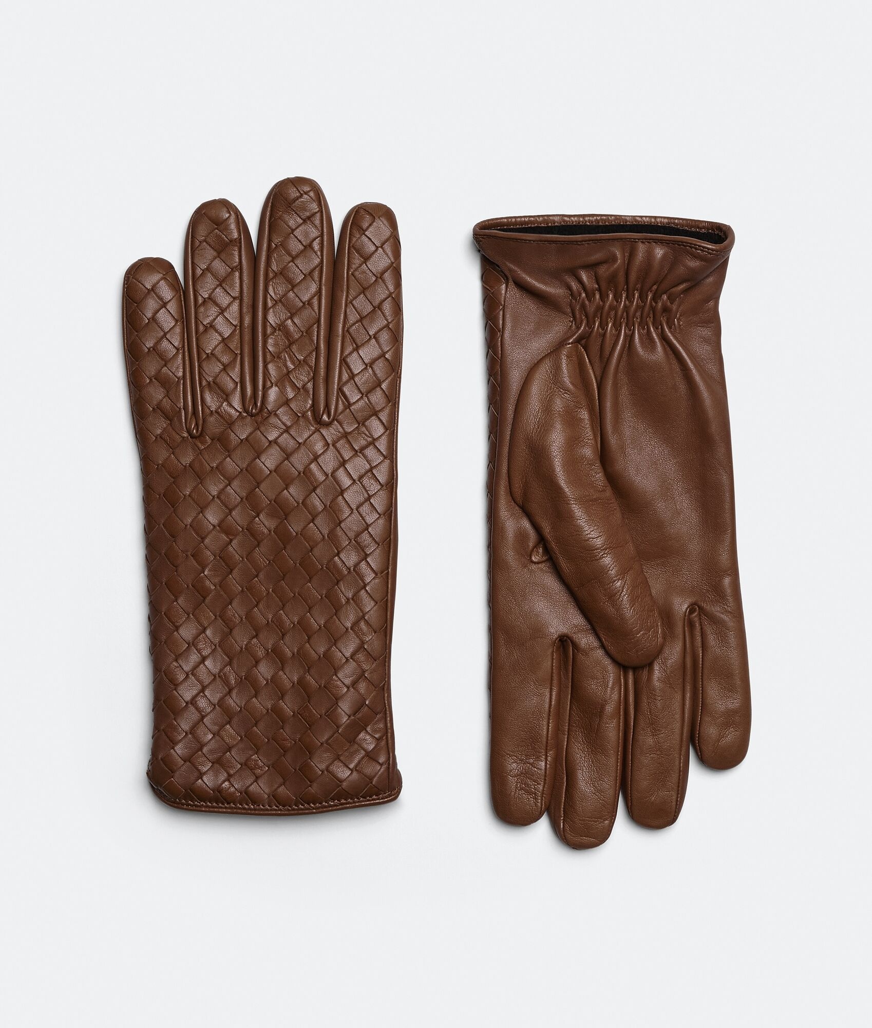 Intrecciato Leather Gloves - 1