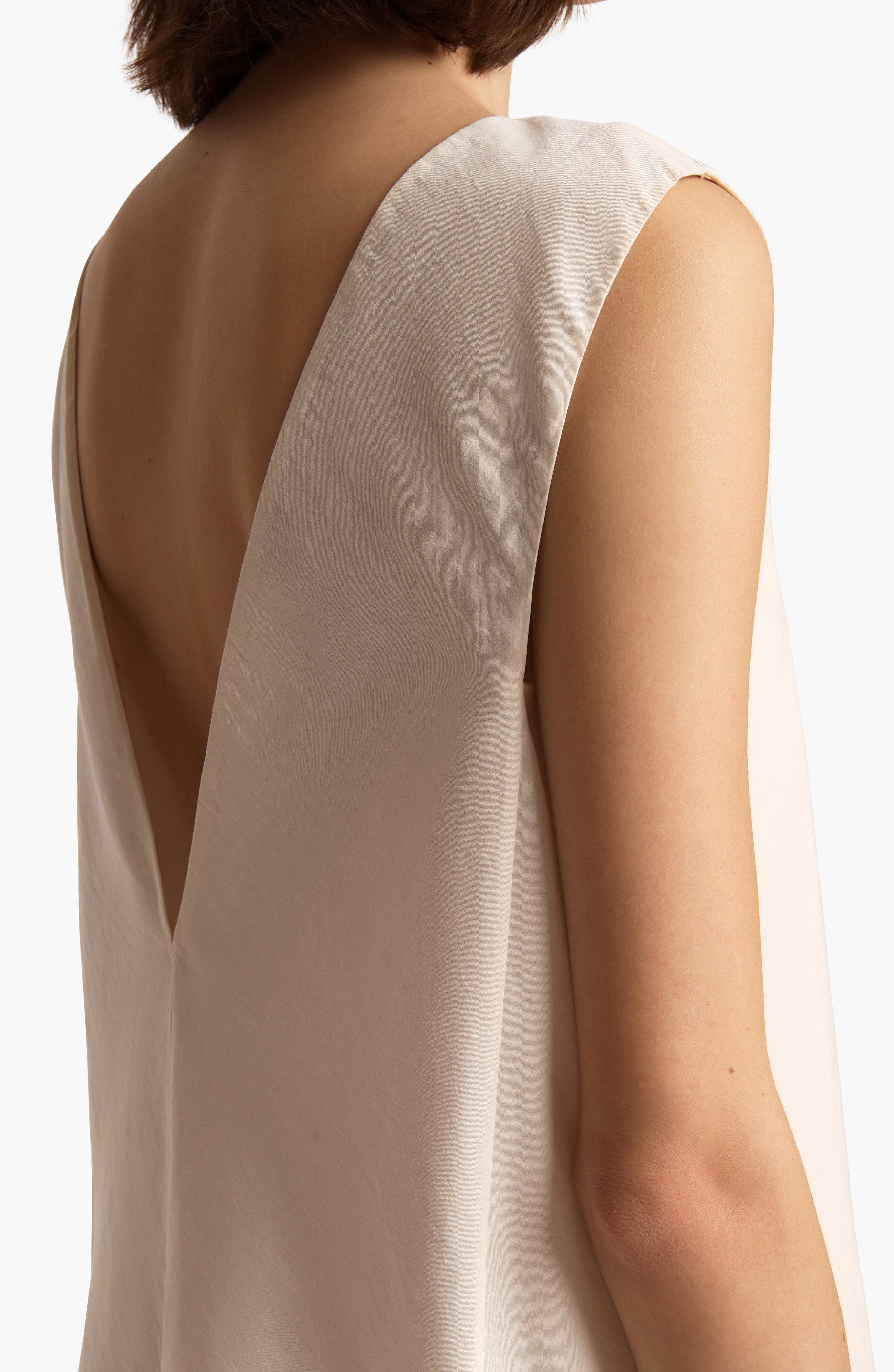 Khaite Mel Silk & Cotton Minidress in Natural at Nordstrom - 4
