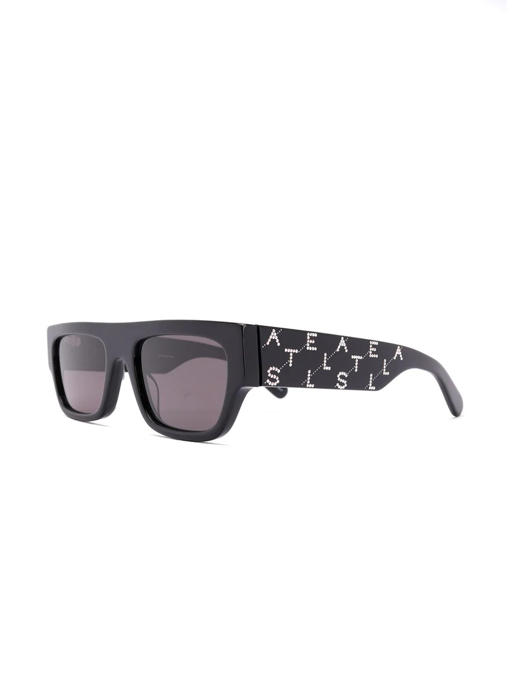 rhinestone logo rectangular-frame sunglasses - 2