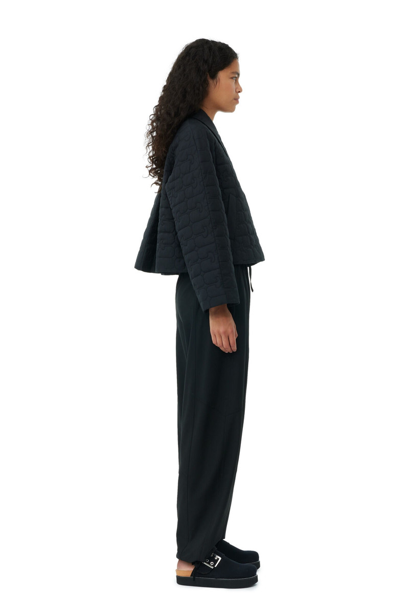 BLACK SHORT QUILT JACKET 5