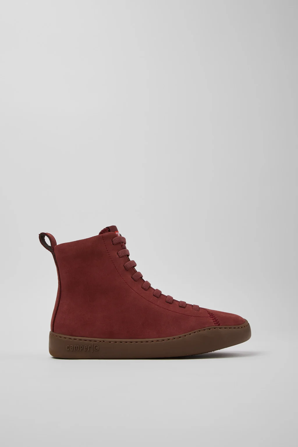 Peu Touring Burgundy Nubuck Ankle Boots for Women. - 1