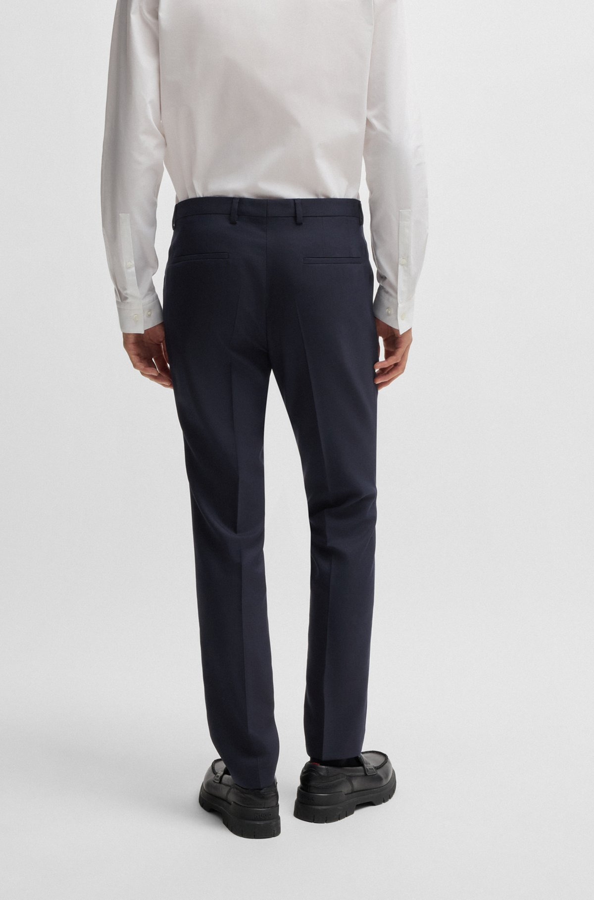 EXTRA-SLIM-FIT SUIT IN MICRO-PATTERNED DOBBY - 7