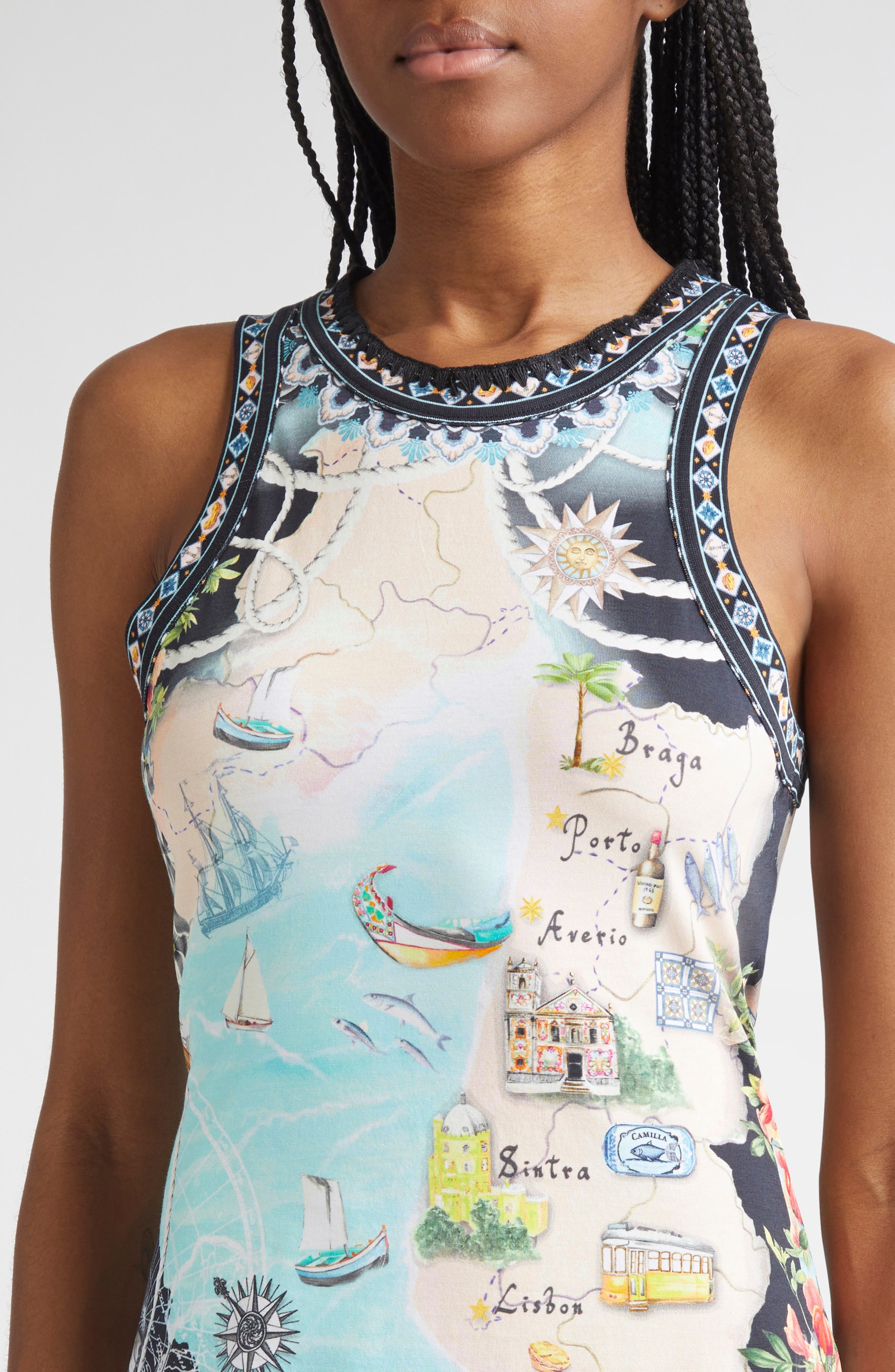 Camilla Folk Afloat Jersey Tank Dress at Nordstrom - 4
