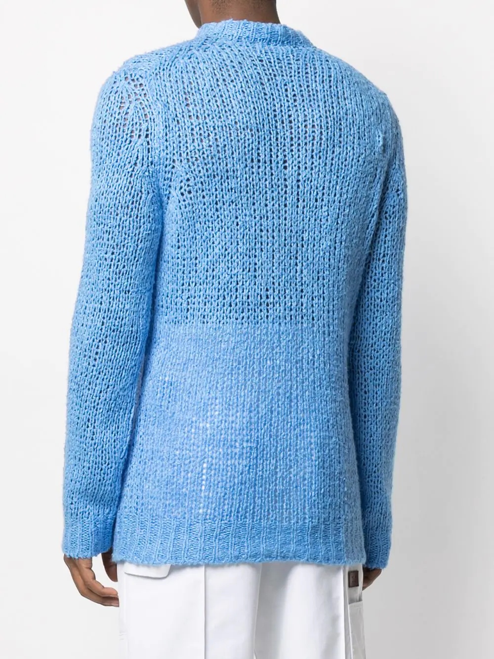 relaxed-fit knitted jumper - 4